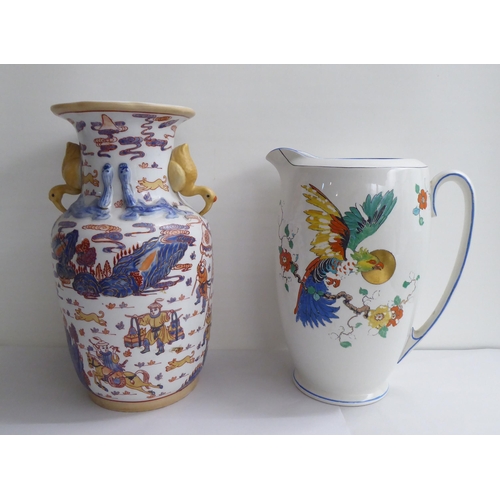 46 - Interior design ceramics: to include a Chinese porcelain vase  16