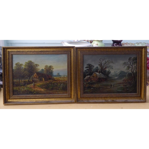 50 - Framed pictures, mixed studies: to include a late 19thC landscape  watercolour  6