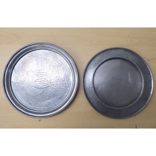 51 - Interior design, mainly silver plated and pewter serving/tableware