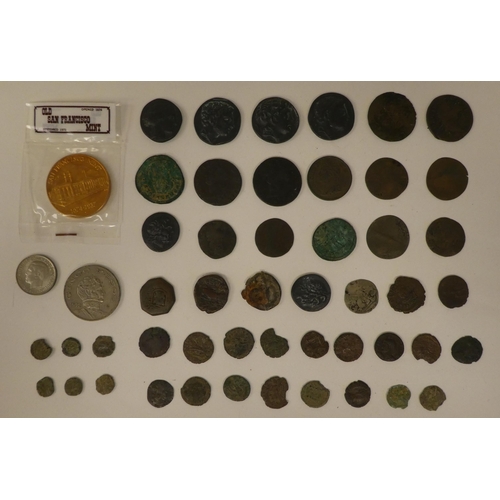 63 - Uncollated Roman and Ancient Greek bronze coins