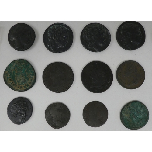 63 - Uncollated Roman and Ancient Greek bronze coins