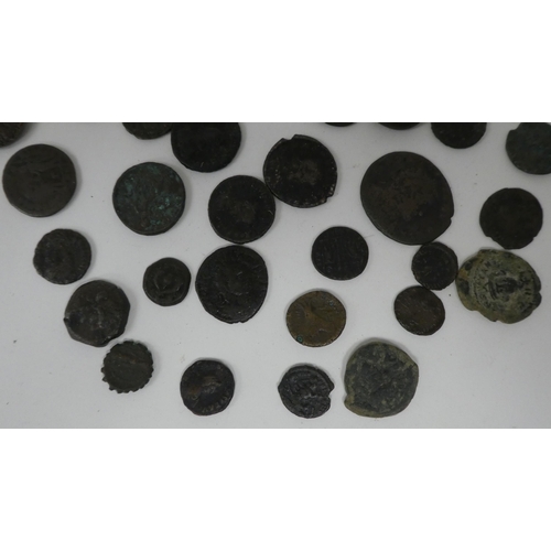 65 - Uncollated Roman and Ancient Greek bronze coins