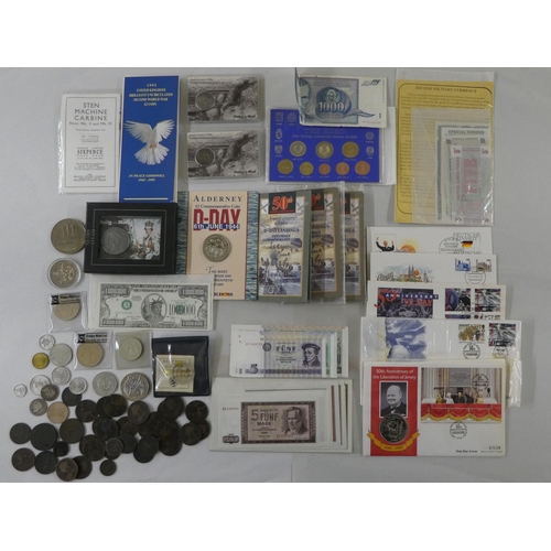 68 - Military badges, some copies: to include a cast metal skull and cross bones(Please Note: this lot is... 