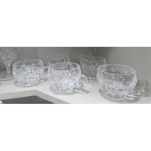 13 - Glassware: to include pedestal wines; Champagne flutes, and other tableware