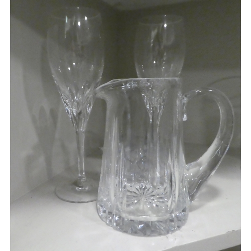 13 - Glassware: to include pedestal wines; Champagne flutes, and other tableware