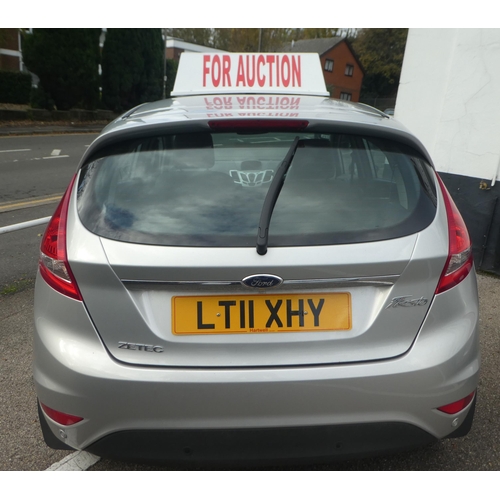 325 - A 2011 Ford Fiesta Zetec five door hatchback, registration no. LT11 XHY, in silver, 9263 recorded mi... 