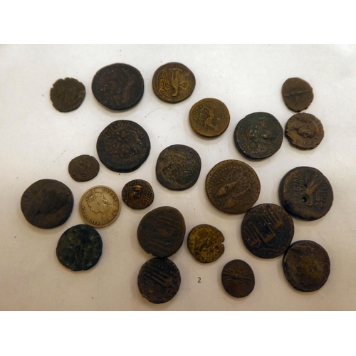 64 - Uncollated Roman and Ancient Greek bronze coins