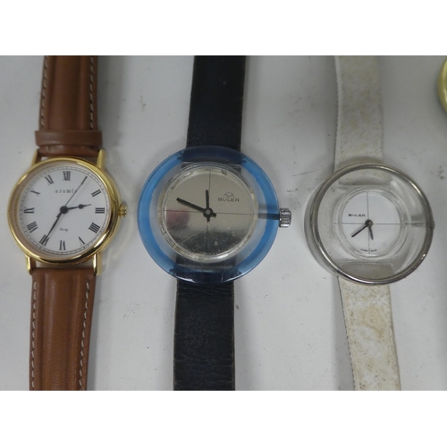 102 - Variously cased fob and wristwatches