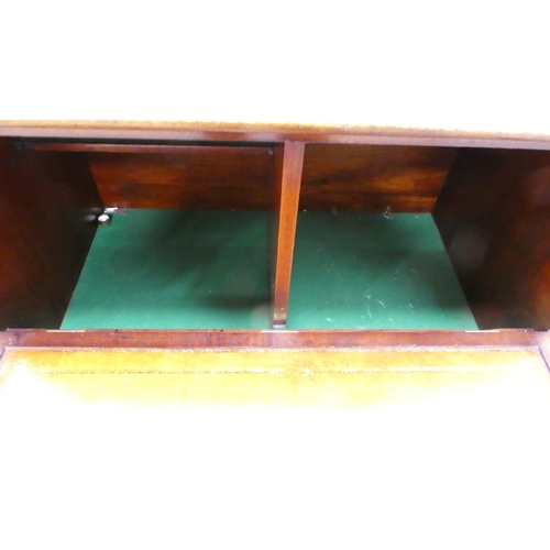 109 - A modern mahogany chest-on-stand with a facsimile fall front  42