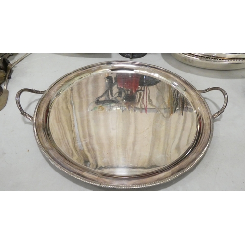 112 - Silver plated tableware: to include lidded tureens