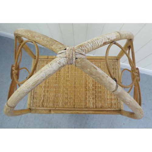 113 - Caned and wicker furniture: to include a Fortnum & Mason hamper  19