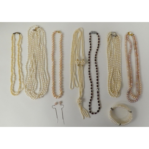 116 - Graduated pearl necklaces; and similar items of personal ornament