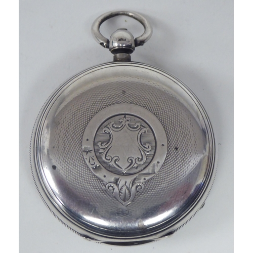 154 - A Waltham silver cased pocket watch, faced by an Arabic dial, incorporating a subsidiary; and a silv... 