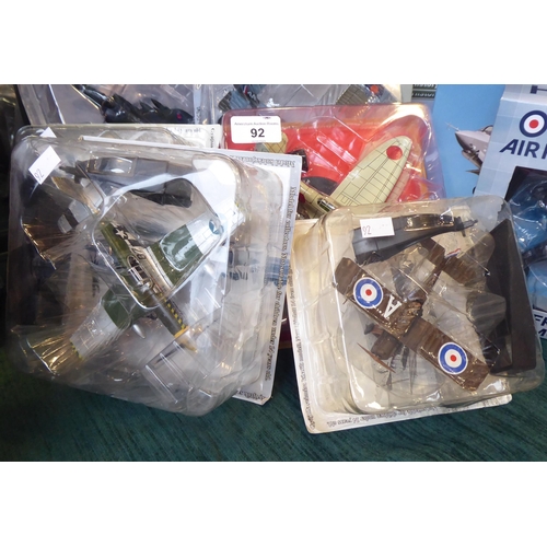 158 - Oxford and other diecast, mainly military aviation themed collectables: to include the 'Front Line S... 