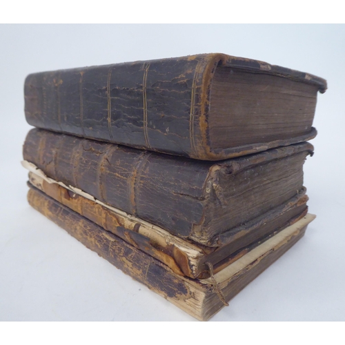 163 - Three antique books: to include 'History of England'  First volume by Robert Ferguson 