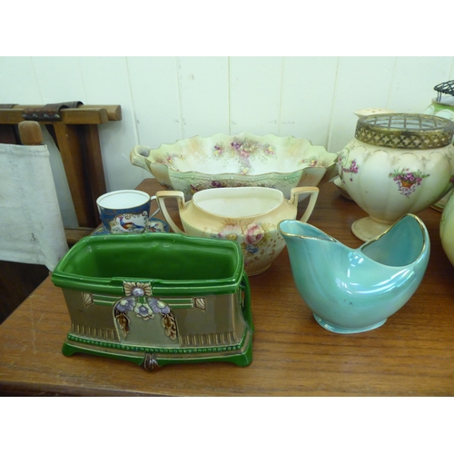 179 - Ceramics: to include a late Victorian Imperial Windsor china wash jug and bowl  17