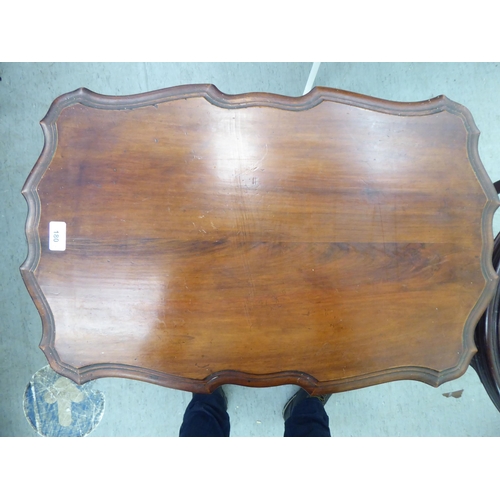 180 - Small furniture: to include an Edwardian mahogany hall table, raised on cabriole legs  29