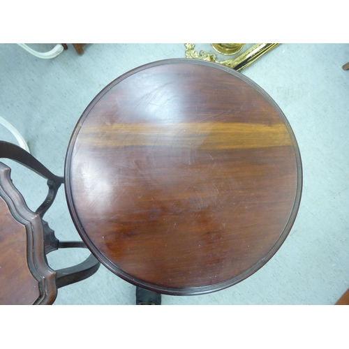 180 - Small furniture: to include an Edwardian mahogany hall table, raised on cabriole legs  29