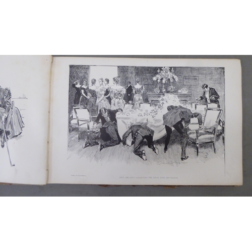 181 - Books: 'Sketches and Cartoons' and 'Drawings' by CD Gibson  circa 1901; 'With the Flag to Preto... 