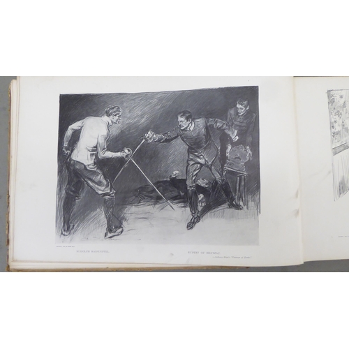 181 - Books: 'Sketches and Cartoons' and 'Drawings' by CD Gibson  circa 1901; 'With the Flag to Preto... 