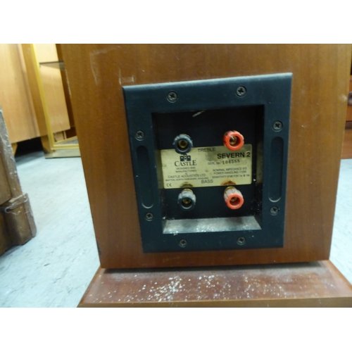 184 - A pair of Castle Severn 2 wooden cased, floorstanding speakers  32