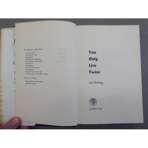 187 - Book: 'You Only Live Twice' by Ian Fleming, published by Jonathan Cape  1964 with a dust cover