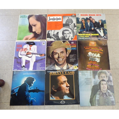 209 - Vinyl records, mainly rock 'n pop: to include The Links, Jonny Cash and The Monkees