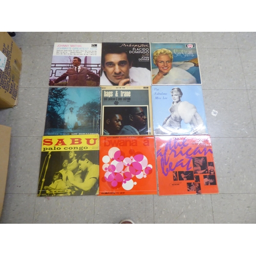 209 - Vinyl records, mainly rock 'n pop: to include The Links, Jonny Cash and The Monkees