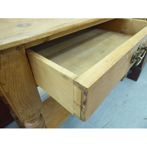 233 - Small furniture: to include a late Victorian pine chest with a hinged lid  14