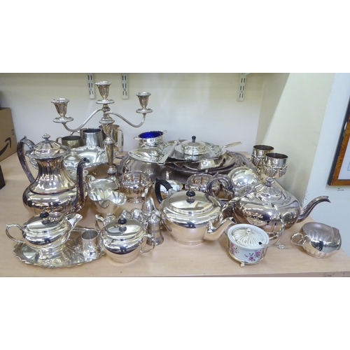 271 - EPNS and silver plated tableware: to include a three branch candlestick  14