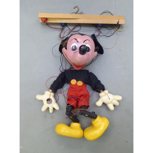 287 - Two Standard Pelham puppets, viz. 'Walt Disney's Mickey Mouse' and 'Minnie Mouse'  boxed