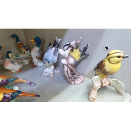 302 - Beswick, Goebel and other china bird, duck and grouse ornaments  approx. 3