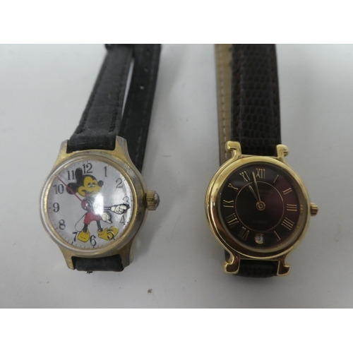 75 - Eight variously cased and strapped ladies wristwatches