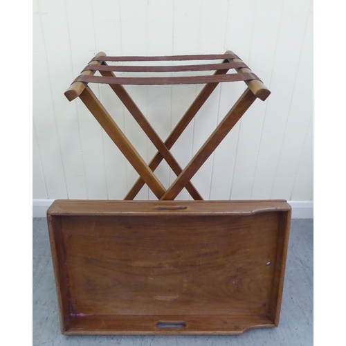 94 - Small furniture: to include two early 20thC beech framed, twin bar back bedroom chairs