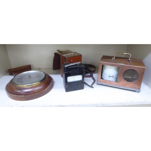 208 - Scientific measuring equipment, viz. an ohmmeter; a barograph; and a barometer 