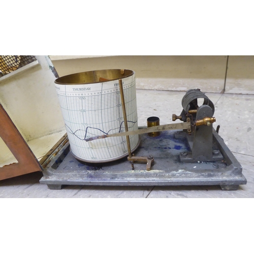 208 - Scientific measuring equipment, viz. an ohmmeter; a barograph; and a barometer 