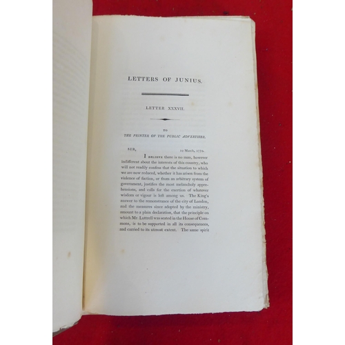 101 - Books: 'Junius'  New Edition  1805, in two volumes