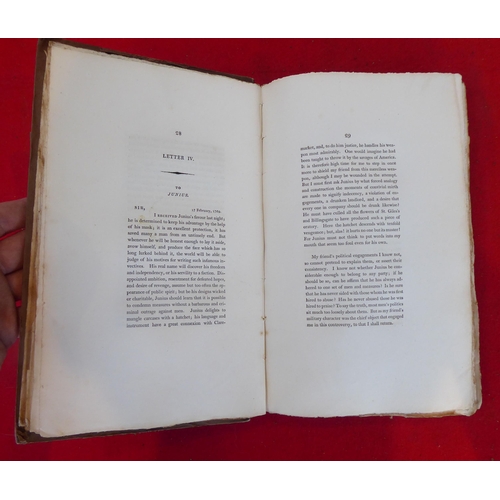 101 - Books: 'Junius'  New Edition  1805, in two volumes