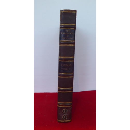 102 - Book: 'The Baronage of England' deduced by William Dugdale  1675, in one volume