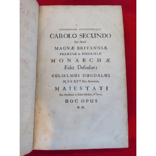 102 - Book: 'The Baronage of England' deduced by William Dugdale  1675, in one volume