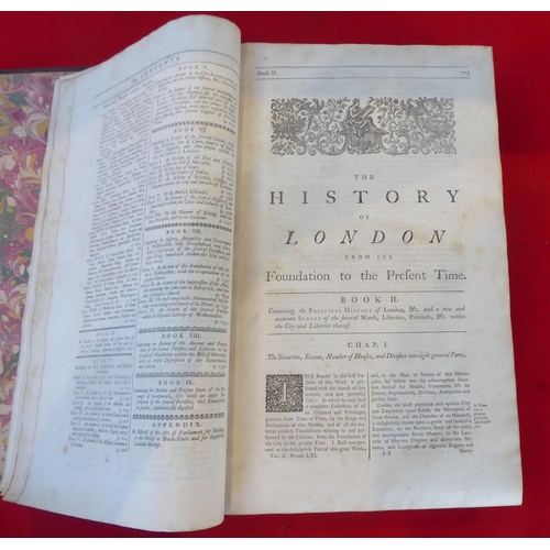 103 - Books: 'The History and Survey of London'  Third Edition  1760, in two volumes