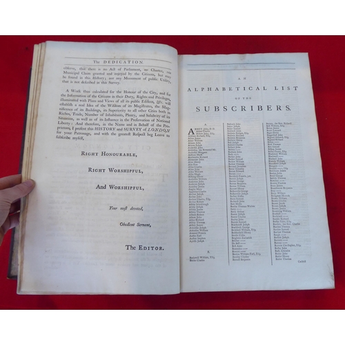 103 - Books: 'The History and Survey of London'  Third Edition  1760, in two volumes