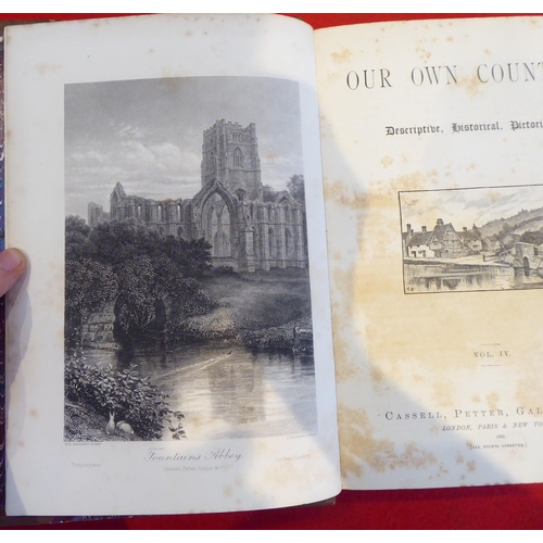 109 - Books: 'Our Own Country' published by Cassell, Petter, Galpin & Co, in five volumes