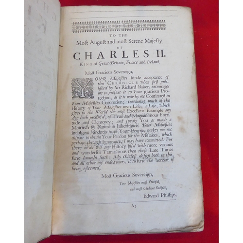 112 - Books: 'A Chronicle of the Kings of England' by Sir Richard Baker Knight  1665, in one volume