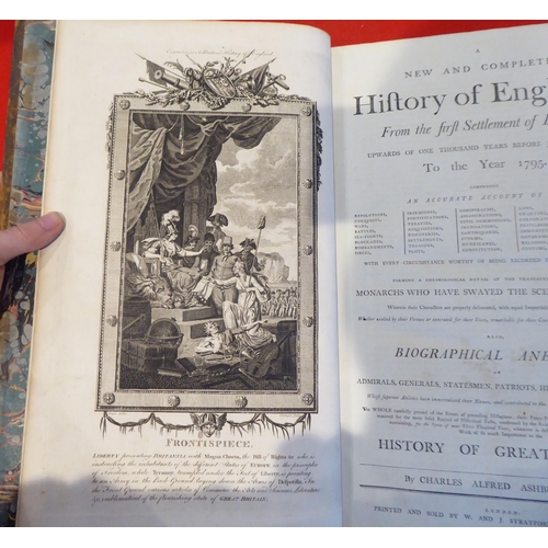 116 - Book: 'A New and Complete History of England from the Fifth Settlement of Brutus to the Year 1795' b... 