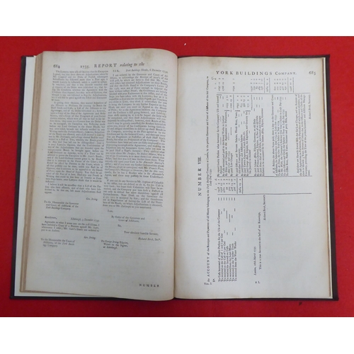 121 - Book: 'A 1733 Report from the Committee to whom the Petition of the Proprietors of the Stock of the ... 