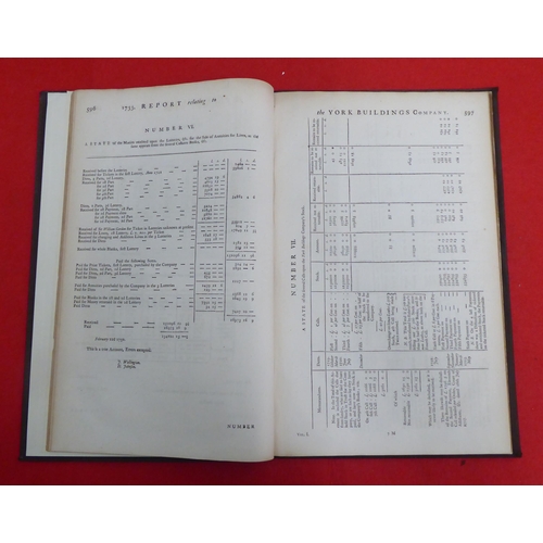 121 - Book: 'A 1733 Report from the Committee to whom the Petition of the Proprietors of the Stock of the ... 