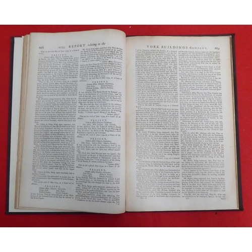 121 - Book: 'A 1733 Report from the Committee to whom the Petition of the Proprietors of the Stock of the ... 