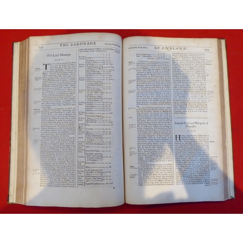 122 - Book: 'The Baronage of England' deduced by William Dugdale  1676, in one volume