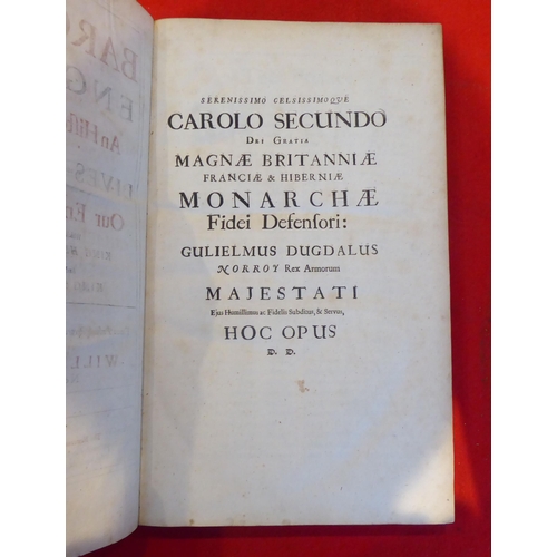 122 - Book: 'The Baronage of England' deduced by William Dugdale  1676, in one volume